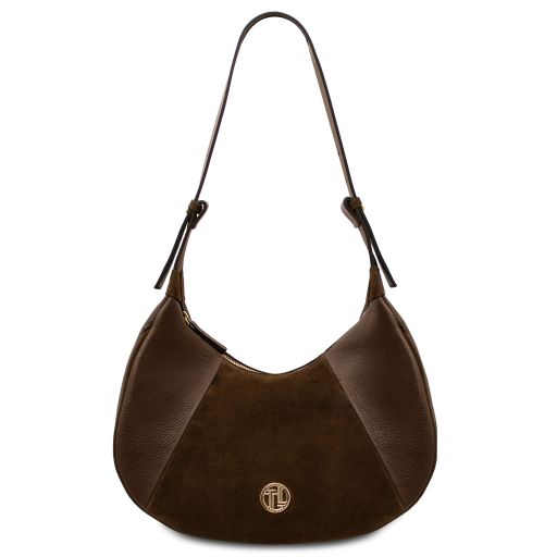 Goccia Leather Hobo bag Coffee TL142515