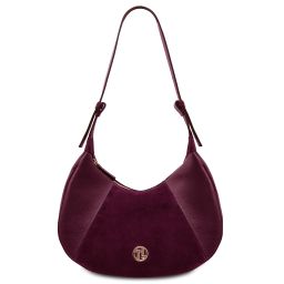 Goccia Leather Hobo bag Bordeaux TL142515