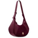 Goccia Beuteltasche aus Leder Bordeaux TL142515