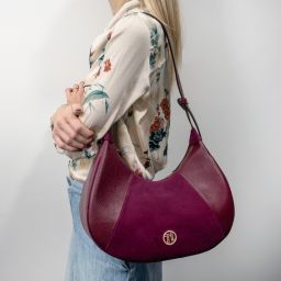 Goccia Bolso Hobo en Piel Café TL142515