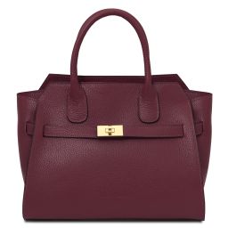 Origami Bolso en Piel Bordeaux TL142507