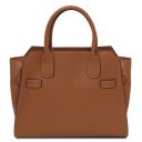 Origami Handtasche aus Leder Cognac TL142507