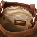 Nomade Suede Leather Fringe Shoulder bag Brown TL142512