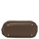 Nomade Borsa a Spalla in Pelle Scamosciata con Frange Talpa scuro TL142512