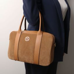 Stephany Leather Handbag Cognac TL142511