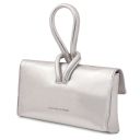 TL Bag Bolso Noche en Piel Metallic Silver TL141993