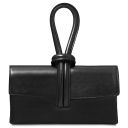 TL Bag Metallic Leather Clutch Black TL141993
