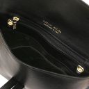 TL Bag Metallic Leather Clutch Black TL141993