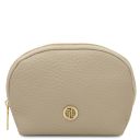 Vera Trousse de Toilette en Cuir Souple Beige TL142521