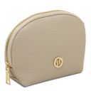 Vera Trousse de Toilette en Cuir Souple Beige TL142521