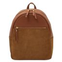 Itaca Leather Backpack and Soft Leather Toiletry Case Коньяк TL142523