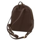 Itaca Leather Backpack and Soft Leather Toiletry Case Dark Brown TL142523