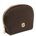 Itaca Leather Backpack and Soft Leather Toiletry Case Dark Brown TL142523