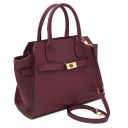 Origami Leather Tote Bordeaux TL142507