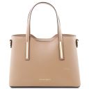 Olimpia Leather Tote - Small Size Champagne TL141591
