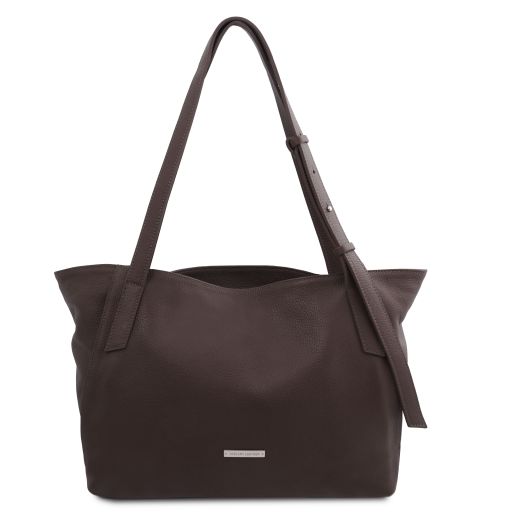 TL Bag Borsa Shopping in Pelle Morbida Testa di Moro TL142230
