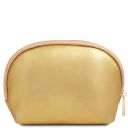 Vera Soft Metallic Leather Toiletry Case Gold TL142520