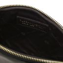 Vera Soft Metallic Leather Toiletry Case Black TL142520