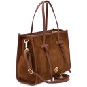 Frame Suede Leather Shoulder bag Brown TL142513