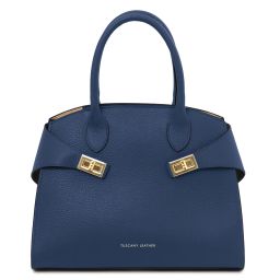 Coccola Sac à Main en Cuir Bleu foncé TL142421