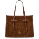 Frame Suede Leather Shoulder bag Brown TL142513