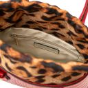 Croque Handtasche aus Leder mit Kroko-Prägung Lipstick Rot TL142510