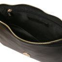 Parfait Clutch aus Metallic-Leder Schwarz TL142543