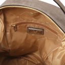 Volta Suede Leather Backpack Dark Taupe TL142517