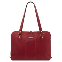 Ravenna Esclusiva Borsa da Lavoro per Donna in Pelle Rosso TL142426