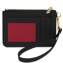 Porta Tarjetas en Piel con asa Negro TL142544
