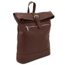 London Soft Leather Backpack Coffee TL142502