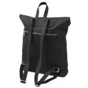 London Soft Leather Backpack Black TL142502