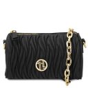 Chantilly Mini sac Bowling en Cuir Noir TL142493