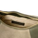 Goccia Bolso Hobo en Piel Verde Oscuro TL140941