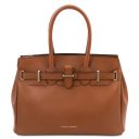 TL Bag Leather Handbag Cognac TL142174