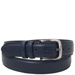 Classic Tuscan Padded Leather Belt 40mm Темно-синий TL142529