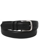 Classic Tuscan Padded Leather Belt 40mm Black TL142529