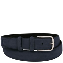Casual Suede Leather Belt 35mm Dark Blue TL142536
