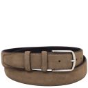 Casual Suede Leather Belt 35mm Taupe TL142536
