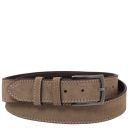 Casual Suede Leather Belt 35mm Taupe TL142537