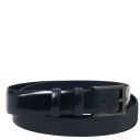 Elegant Brushed Leather Belt 35mm Dark Blue TL142539