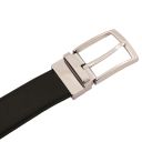 Elegant Double-sided Leather Belt 35mm in Smooth Leather Brown TL142541