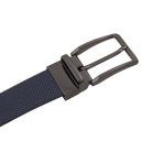 Elegant Double-sided Leather Belt 35mm in Smooth Leather Dark Blue TL142542