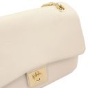 Elettra Borsa a Spalla in Pelle Morbida Beige TL141646