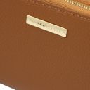 Mira Double zip Around Leather Wallet Cognac TL140809