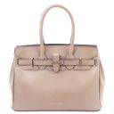 TL Bag Leather Handbag Nude TL142174