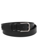 Handcrafted Leather Belt 35mm for Jeans Black TL142526