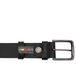 Ceinture en Cuir Artisanale 35mm Pour Jean Noir TL142526