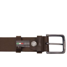 Handcrafted Leather Belt 40mm for Jeans Dark Brown TL142527