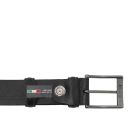 Classic 35mm Tubular Leather Belt Black TL142530